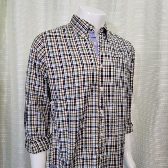 TOMMY HILFIGER Slim Fit Shirt Plaid Button Down Men's M - Picture 11 of 11